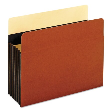 Pendaflex Heavy-Duty File Pockets, 5.25in Expansion, Letter Size, Redrope, PK10 C1535GHD